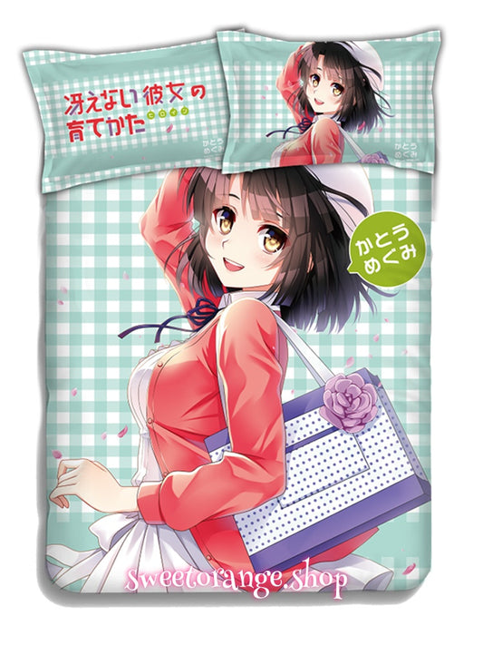 Saekano Megumi Katou 4pcs Anime Bedding Set