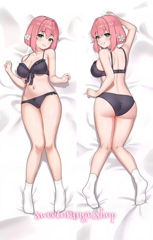 100Kanojo Hakari Hanazono Body Pillow Cover