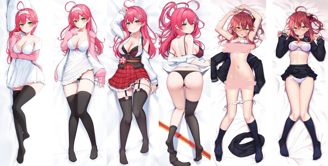 Snuggle with the Shrine Maiden: Sakura Miko Body Pillow Cover for Hololive Fans