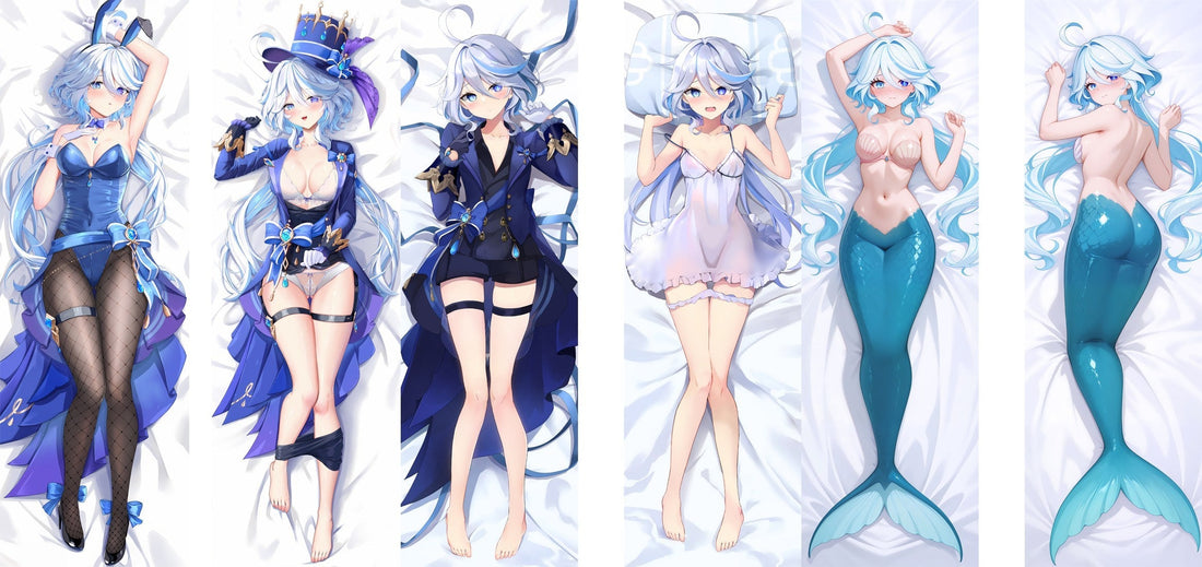 Furina Genshin Impact Fontaine anime body pillow dakimakura cover
