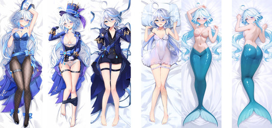 Furina Genshin Impact Fontaine anime body pillow dakimakura cover