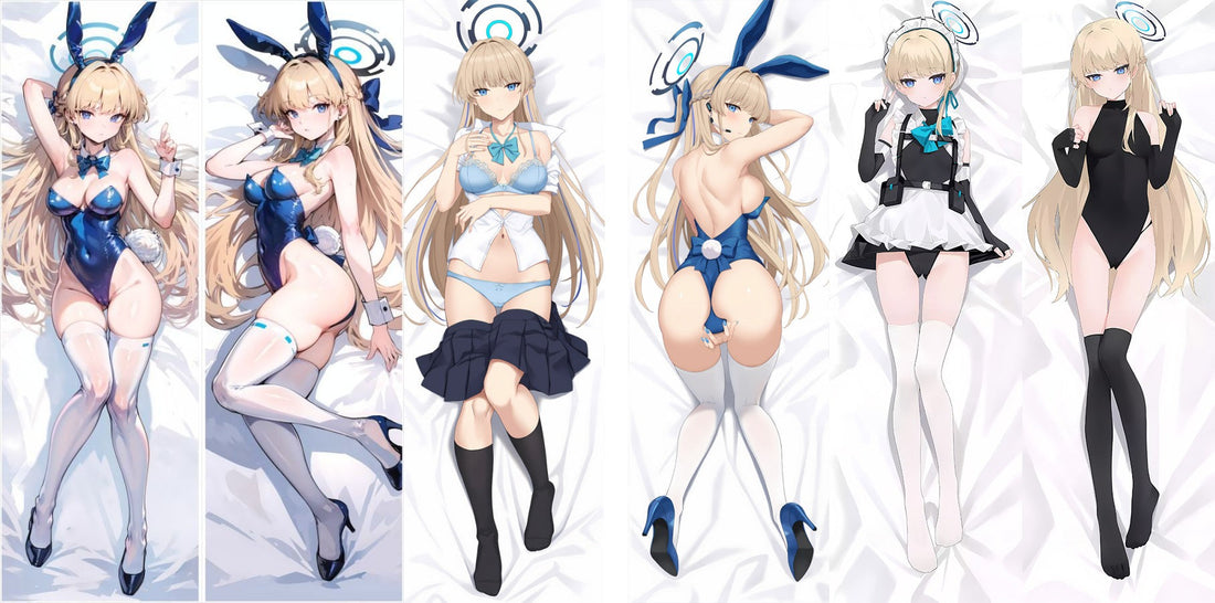 Elegance & Charm: Asuma Toki Bunny Girl Dakimakura for Blue Archive Fans