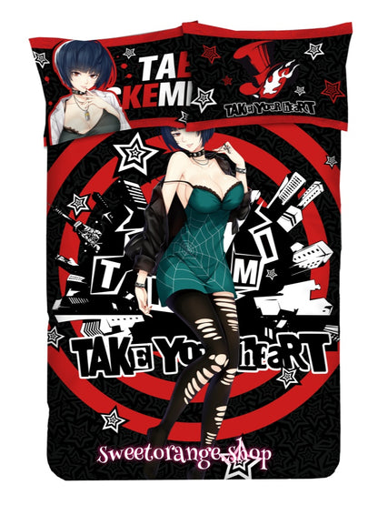 Takemi Tae Bedding Set | Anime 4-Piece Bed Sheets