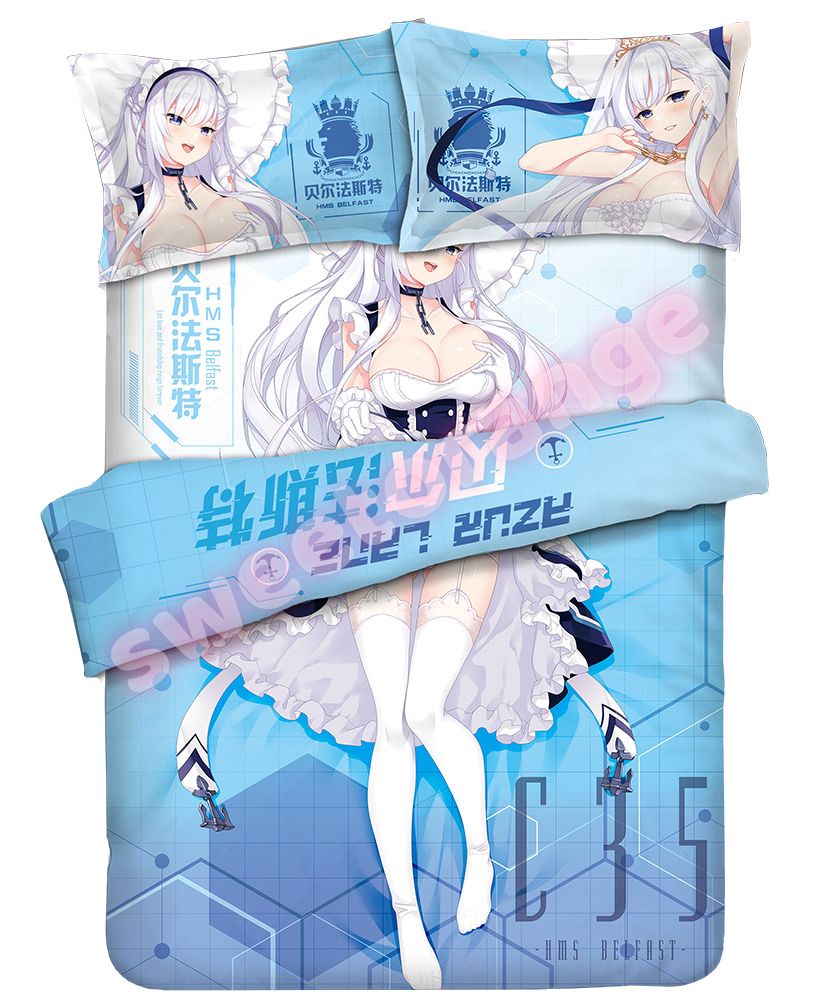 Azur Lane HMS Belfast - 4pcs Anime Bedding Sets