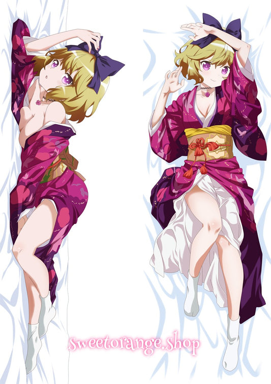 Ellie body pillow cover premium peach skin fabric, HD high definition anime printed design
