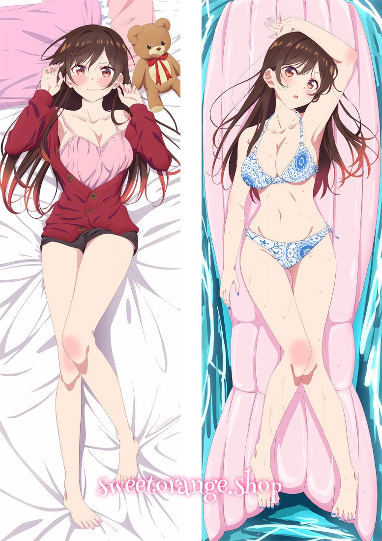 Chizuru Ichinose body pillow cover soft peach skin/velvet/2Way Tricot fabric, HD clear print