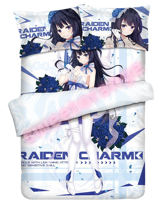 Honkai Impact 3rd Raiden Mei - 4pcs Anime Bedding Sets