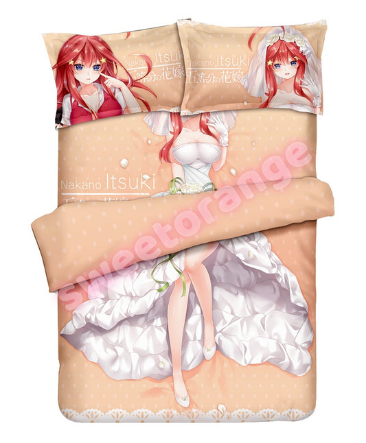 5-Toubun No Hanayome Itsuki Nakano - 4pcs Anime Bedding Set