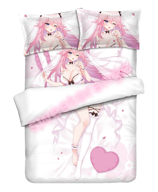 Honkai Impact 3rd Yae Sakura - 4pcs Anime Bedding Sets