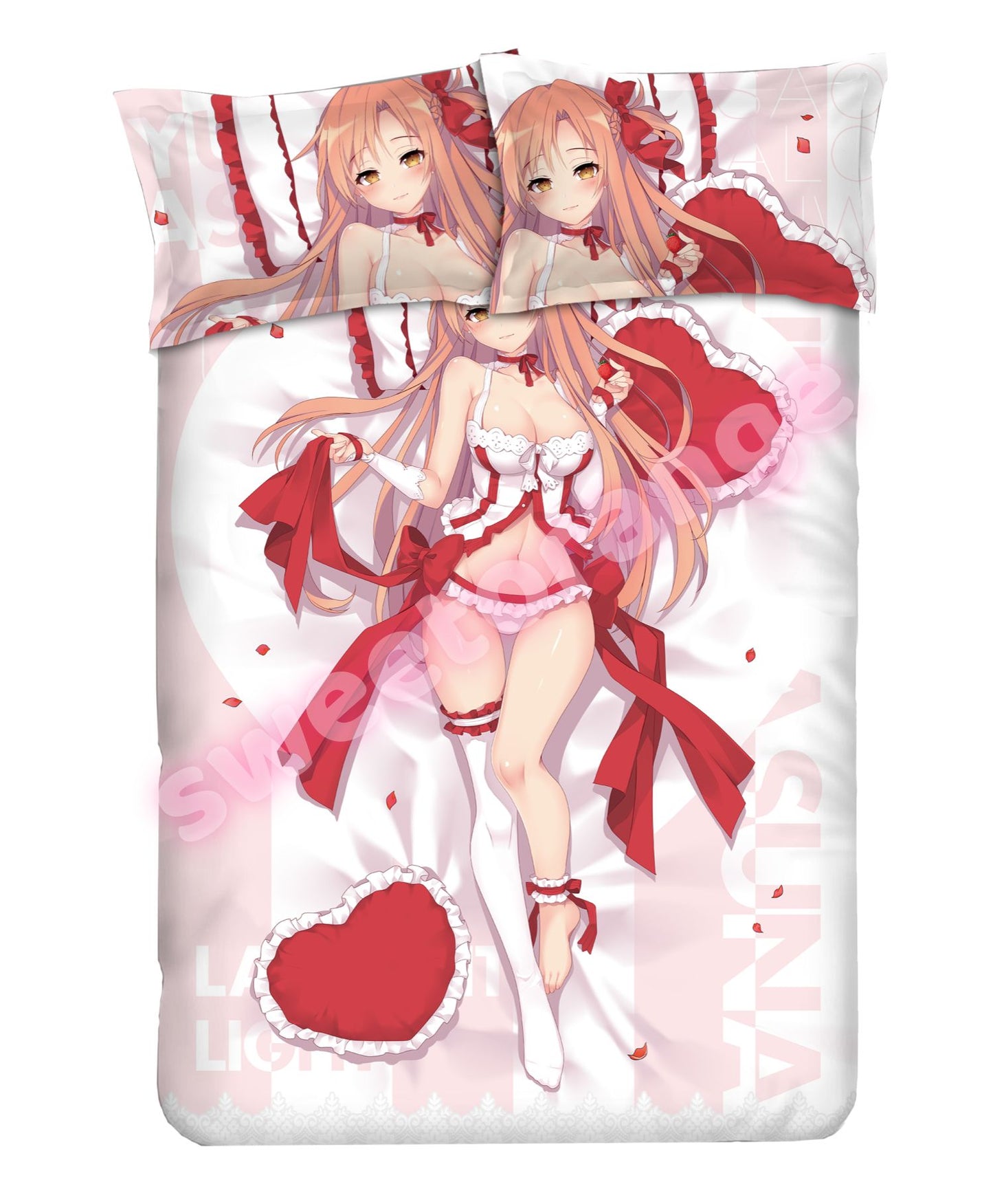 Sword Art Online Yuuki Asuna - 4pcs Anime Bedding Sets