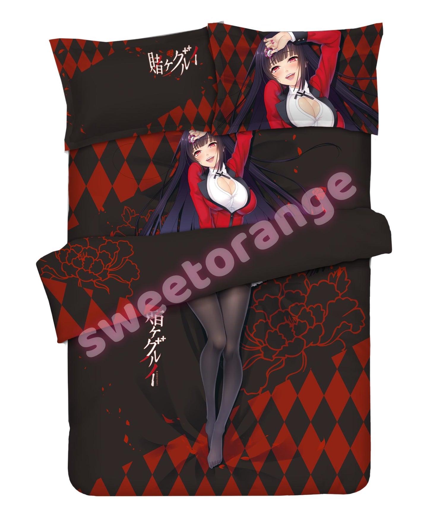 Kakegurui Yumeko Jabami - 4pcs Anime Bedding Set