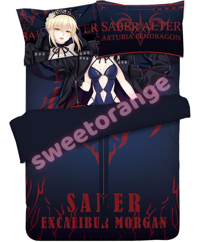 Artoria Pendragon Alter (Saber) - 4pcs Anime Bedding Set