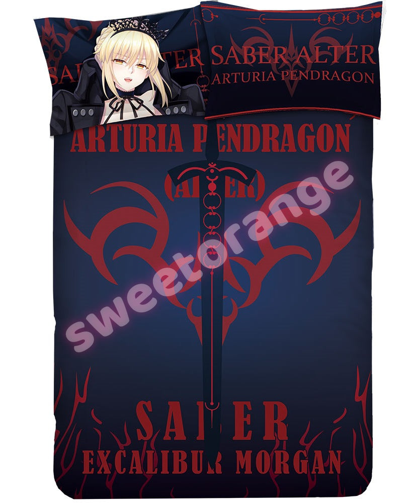 Artoria Pendragon Alter (Saber) - 4pcs Anime Bedding Set