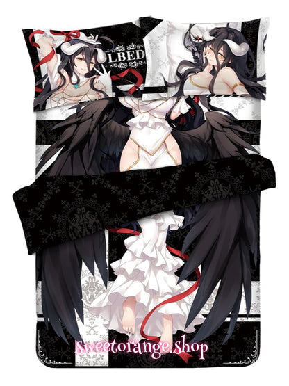 Overlord Albedo Bedding Set | Anime 4-Piece Bed Sheets