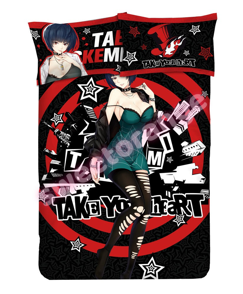 Persona 5 Tae Takemi - 4pcs Anime Bedding Set