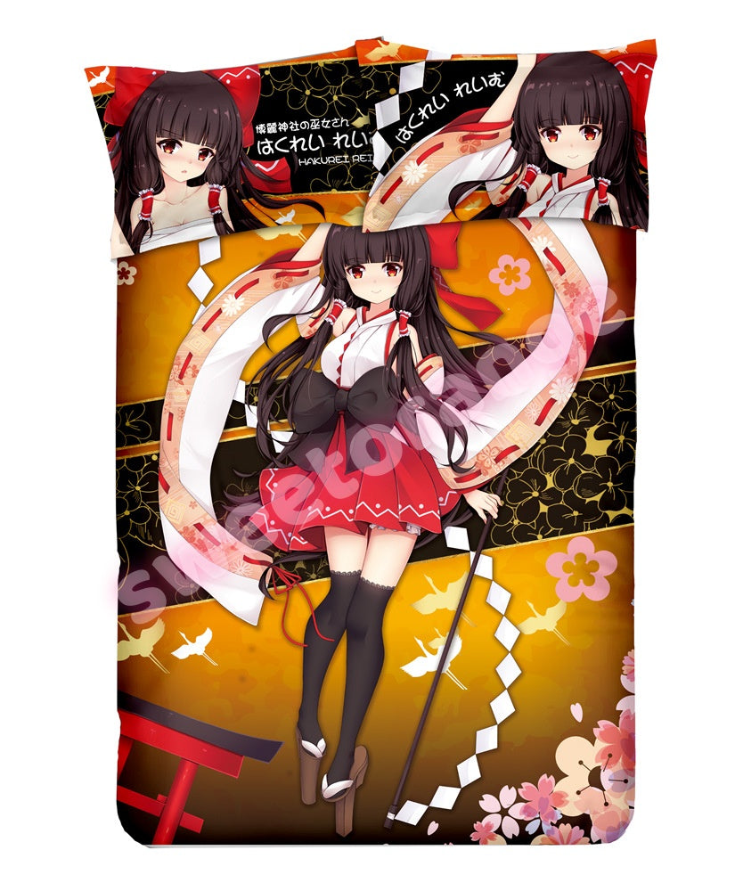 Touhou Reimu Hakurei - 4pcs Anime Bedding Set