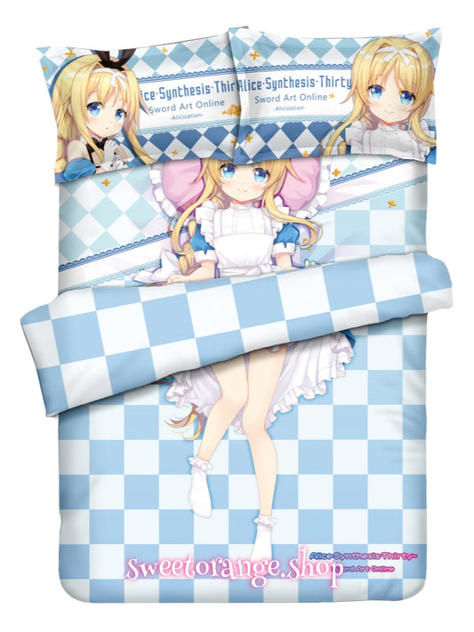 Sword Art Online Alice Zuberg 4pcs Anime Bedding Set