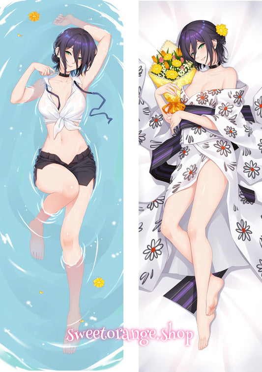 Reze Chainsaw Man body pillow cover, Bomb Devil anime dakimakura