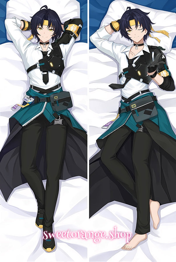 Asaba Harumasa Zenless Zone Zero dakimakura body pillow cover double‑sided print