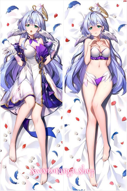 Robin Honkai Star Rail dakimakura body pillow cover double‑sided print formal dress artwork`