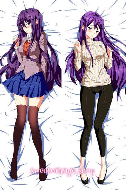 Quiet Yuri DDLC body pillow cover, Doki Doki Literature Club dakimakura