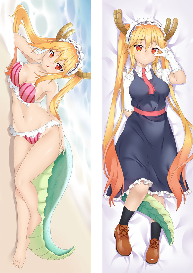 Miss Kobayashi's Dragon Maid Tohru Print Body Pillow Cover