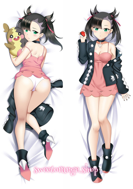 Pokémon Marnie dakimakura size comparison, 150x50cm standard body pillow case fit