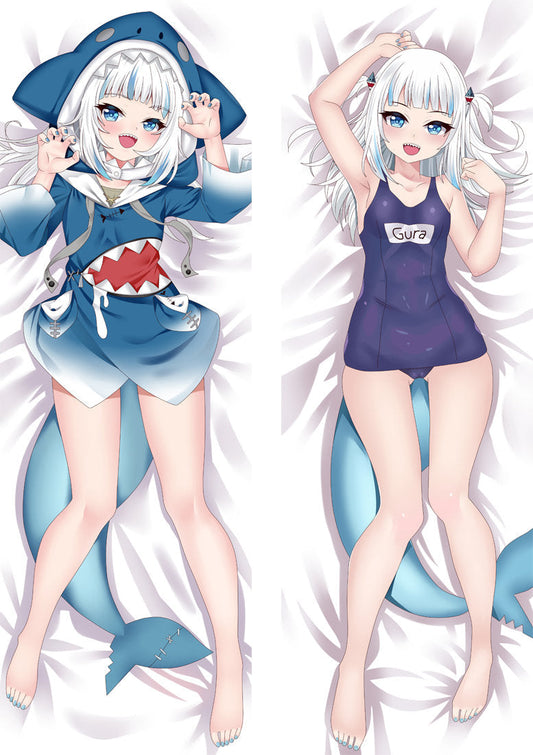 Oreiller Dakimakura Anime du Youtubeur virtuel Gawr Gura