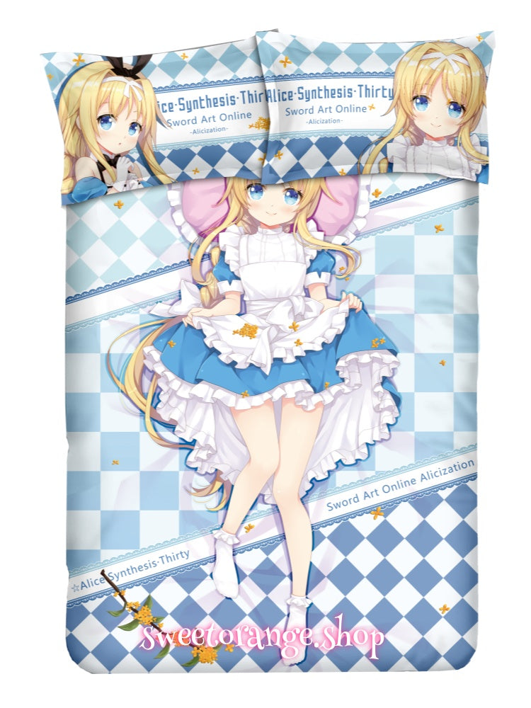 Sword Art Online Alice Zuberg 4pcs Anime Bedding Set