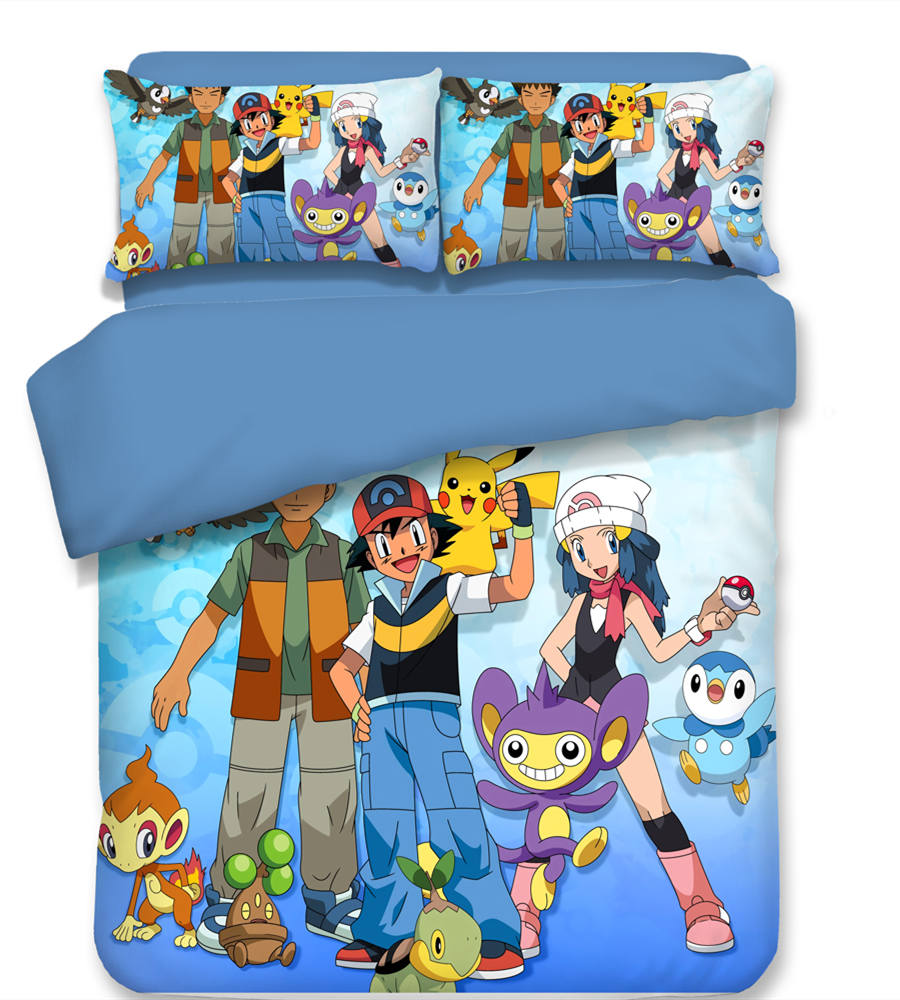 Pokémon - Anime Bedding Set Print,Anime Bedding Set