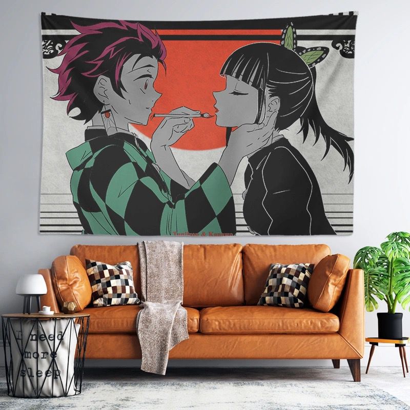 Demon Slayer Kimetsu No Yaiba Anime Wall Tapestry 